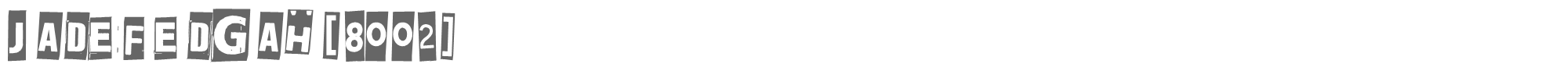 Jadefedga Jadefedgah[8002].ttf font preview